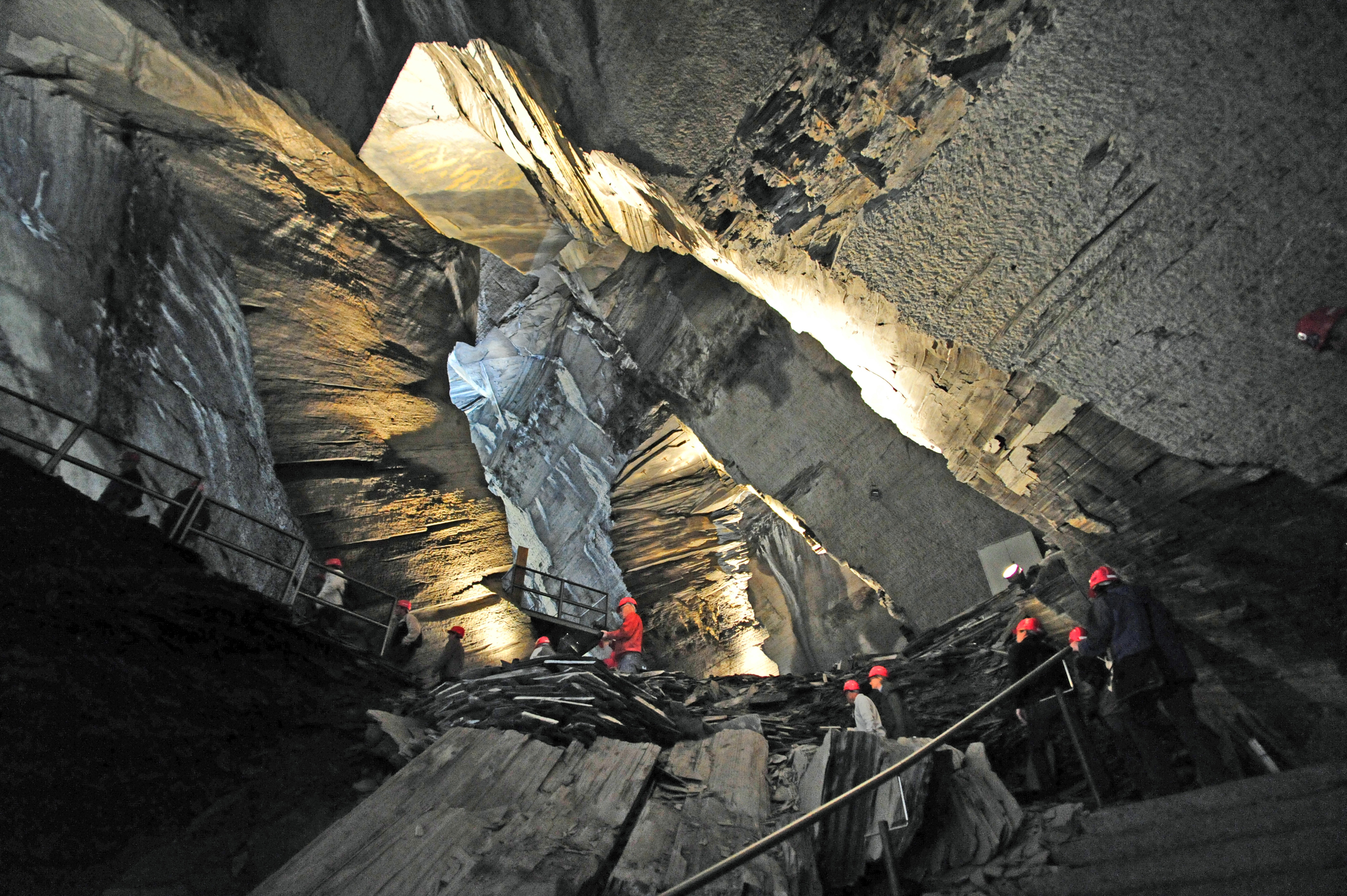 Blick ins Innere des Landesplattenbergs